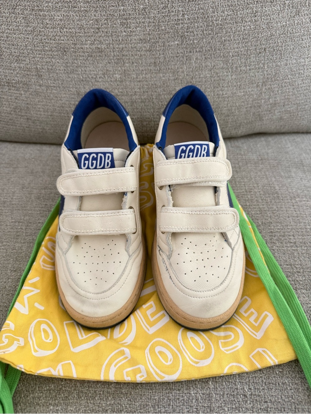 Golden Goose Ballstar Nappa Under Laminated Star Boys Shoes NWOT - Picture 2 of 11